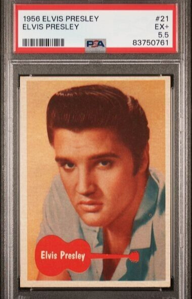 1956 Topps Elvis Presley #21 ELVIS PRESLEY PSA 5.5 Estate Sale - ORIGINAL OWNER
