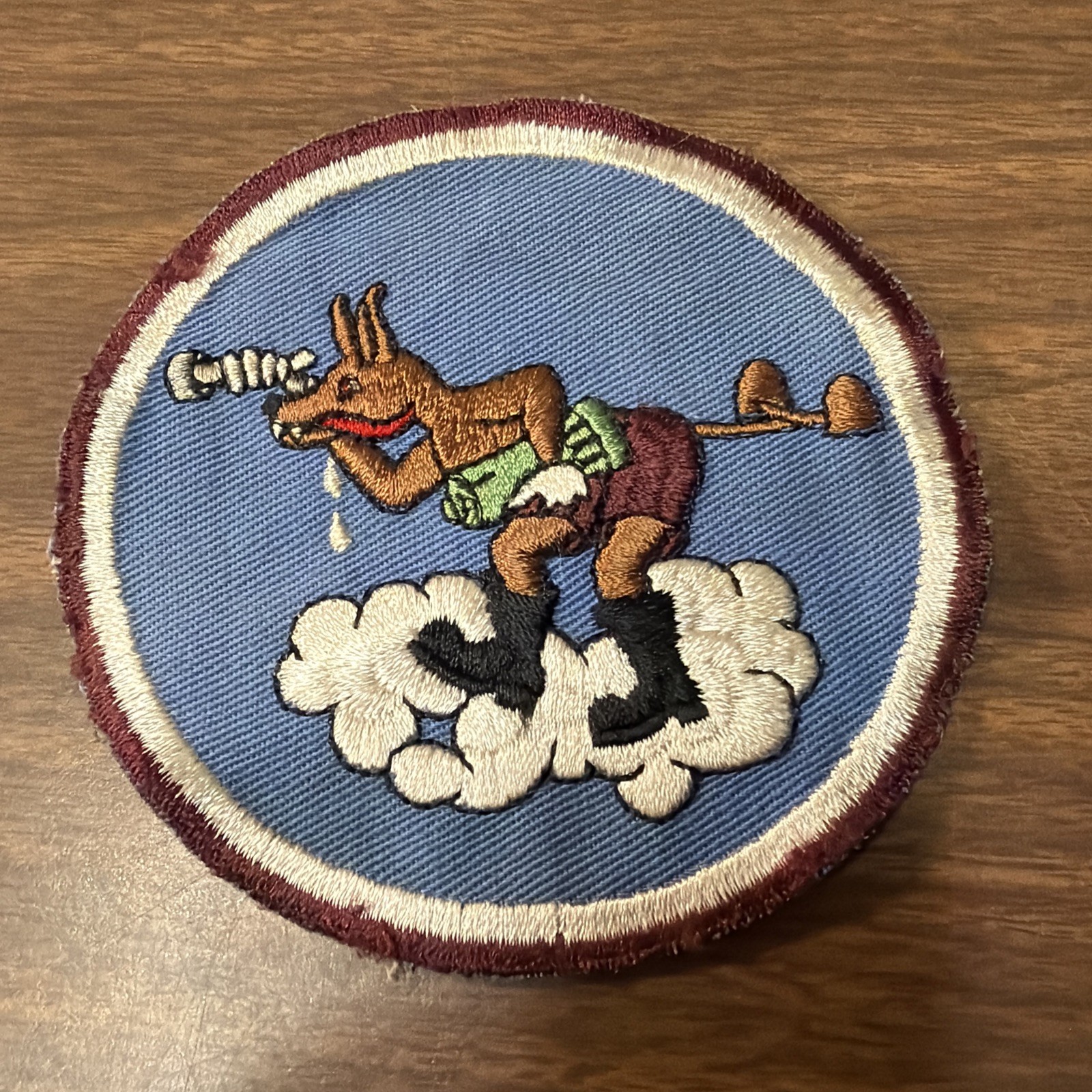 Vintage Rare WWII 1943 435th Bombardment Squadron Embroidered Patch Vintage Rare WWII 1943 435th Bombardment Squadron Embroidered Patch