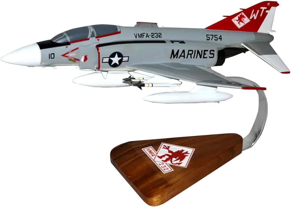 USMC McDonnell Douglas F-4 Phantom VMFA-232 Desk Display 1/48 Model SC Airplane