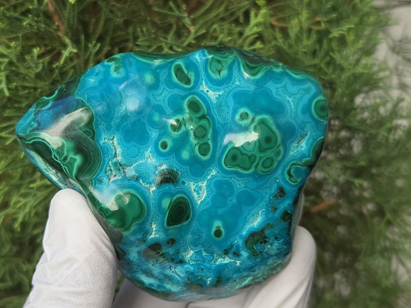 Chrysocolla & Malachite Natural Large (80mm, 210gm) Decorative Home Accent Gift Chrysocolla & Malachite Natural Large (80mm, 210gm) Decorative Home Accent Gift