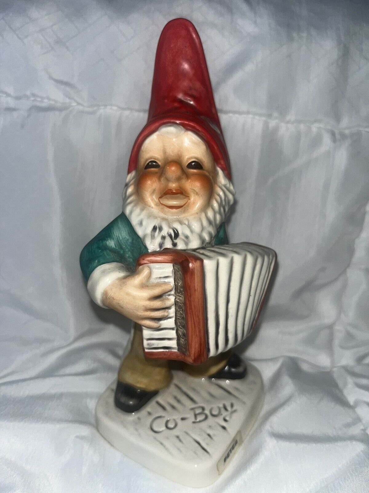 Peter Accordion Player Co Boy Gnome 1980 Goebel West Germany Figurine  17541 18