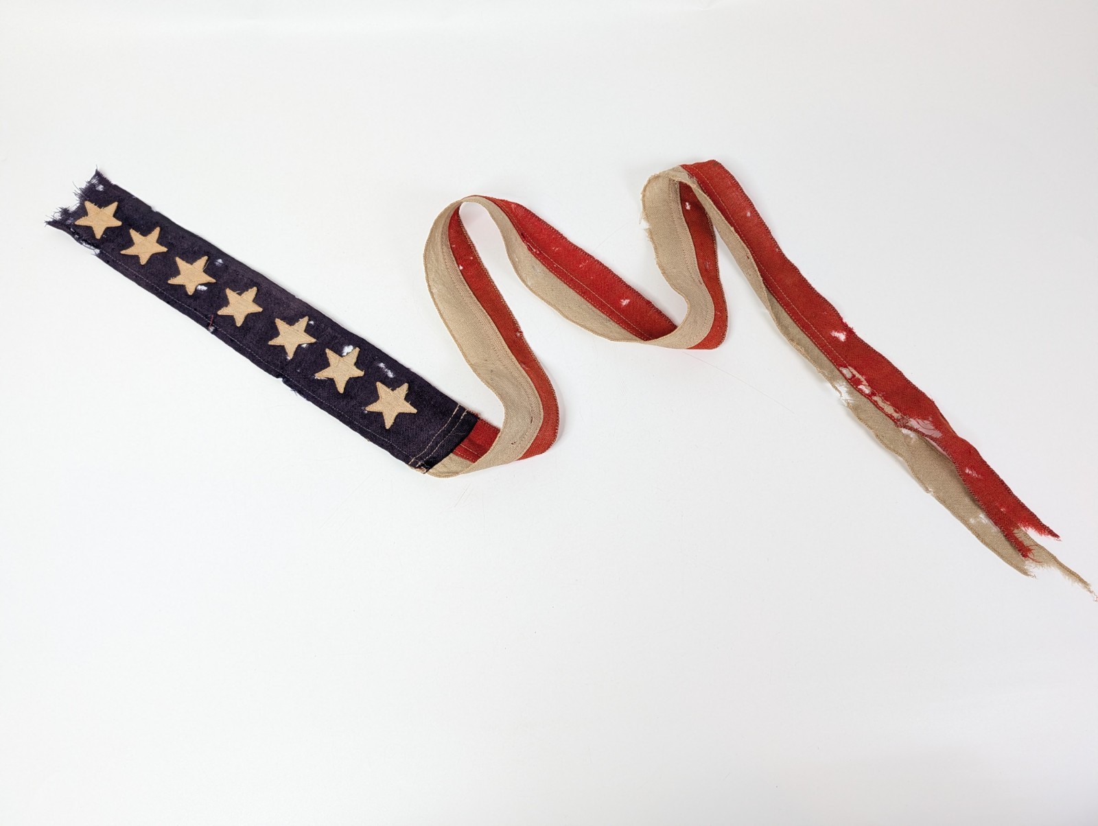 Vintage WWII US Navy Commissioning Pennant Flag 7 Stars Authentic 53" Vintage WWII US Navy Commissioning Pennant Flag 7 Stars Authentic 53"