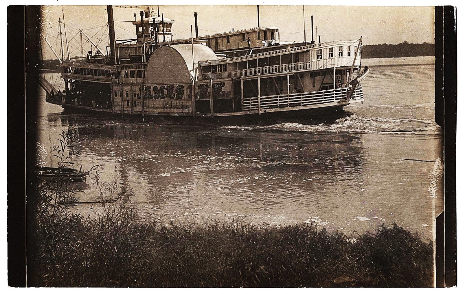 real photo James Lee Mississippi River Boat steamer boat antique postcard RPPC real photo James Lee Mississippi River Boat steamer boat antique postcard RPPC