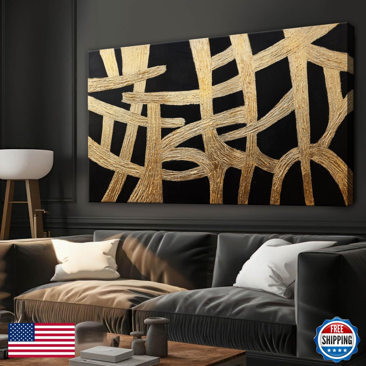 Dimpaga Abstract Wall Art Paintings Wall Decor Large Canvas Wall Art Decor