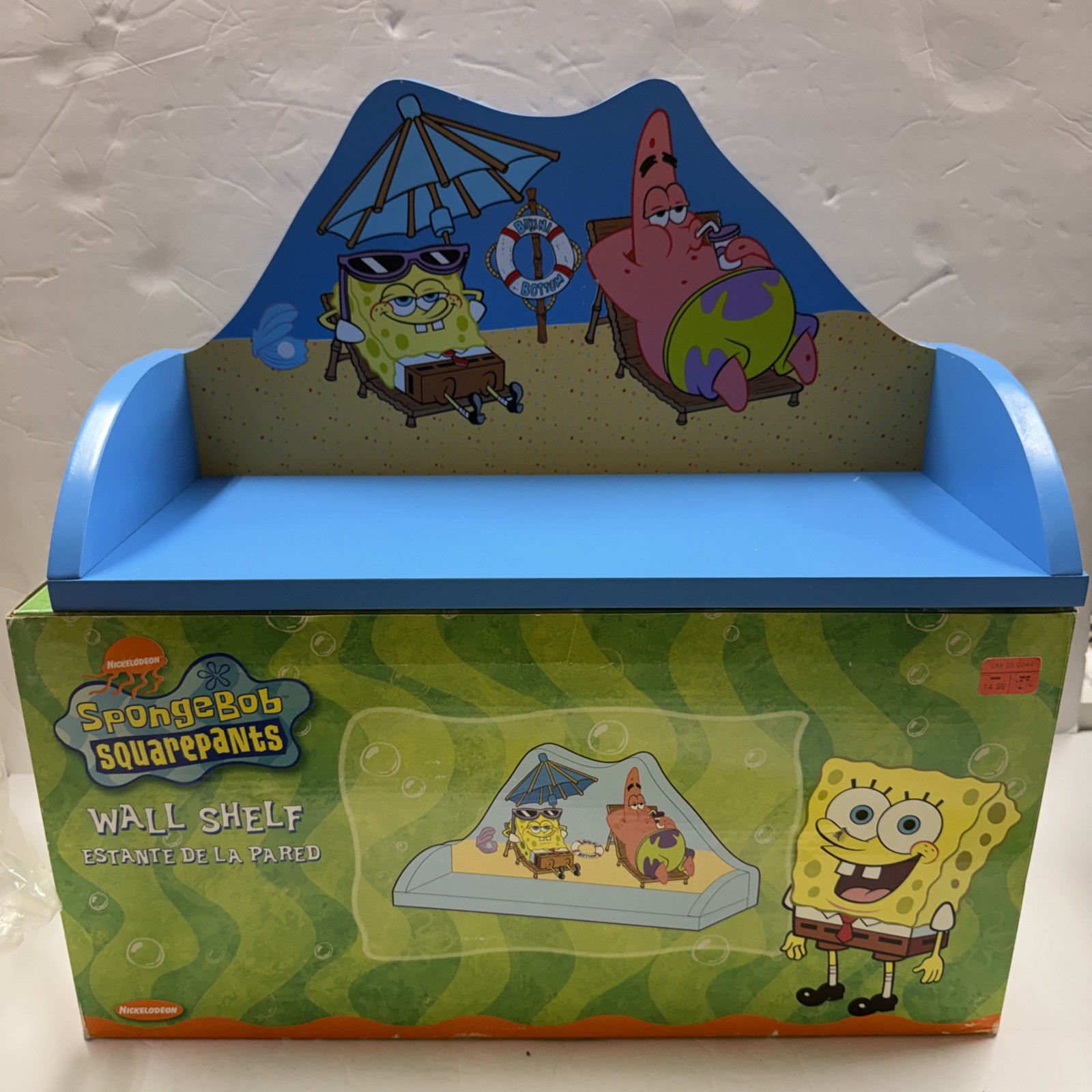 Nickelodeon Spongebob Wall Shelf 2003 New In Box