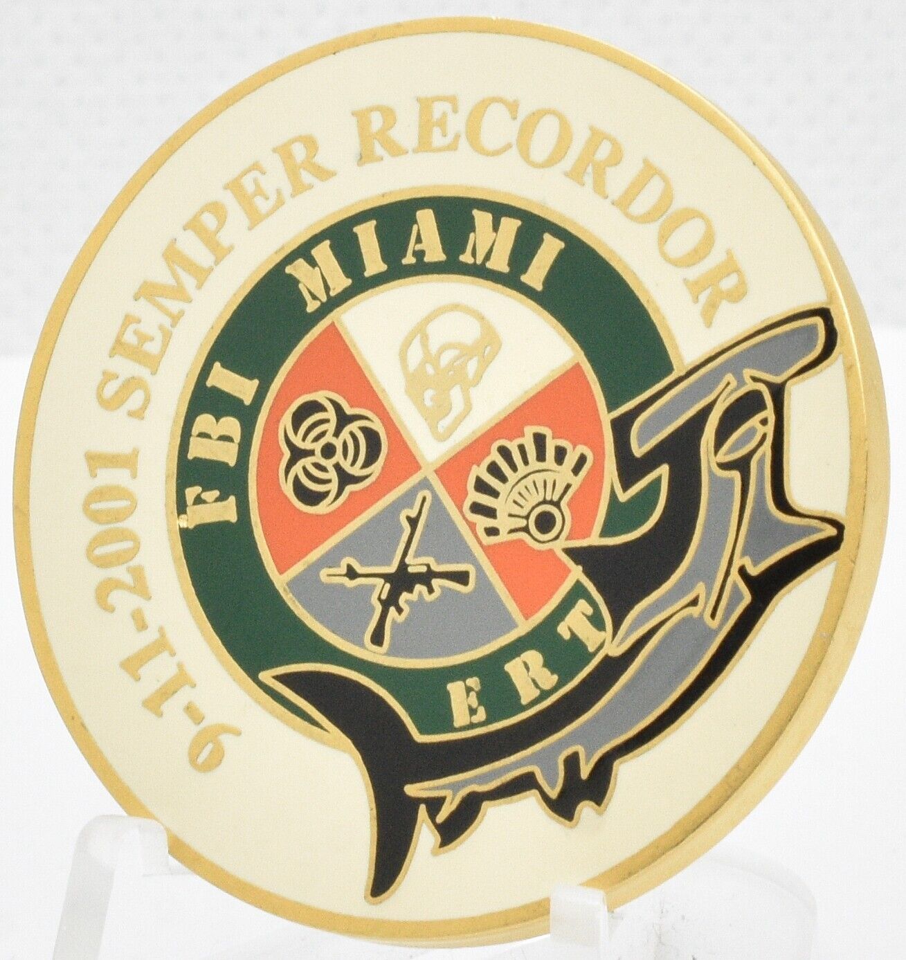 FBI Miami ERT Hammerhead First Version Numbered Challenge Coin