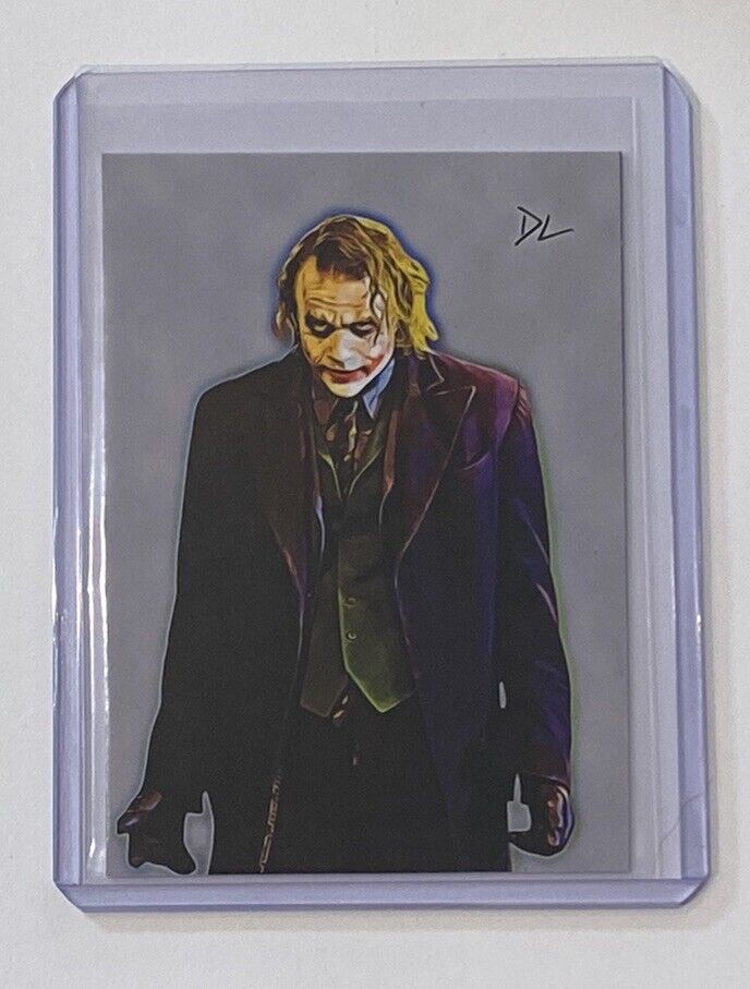 The Joker Limited Edition Artist Signed Heath Ledger Batman Card 2/10