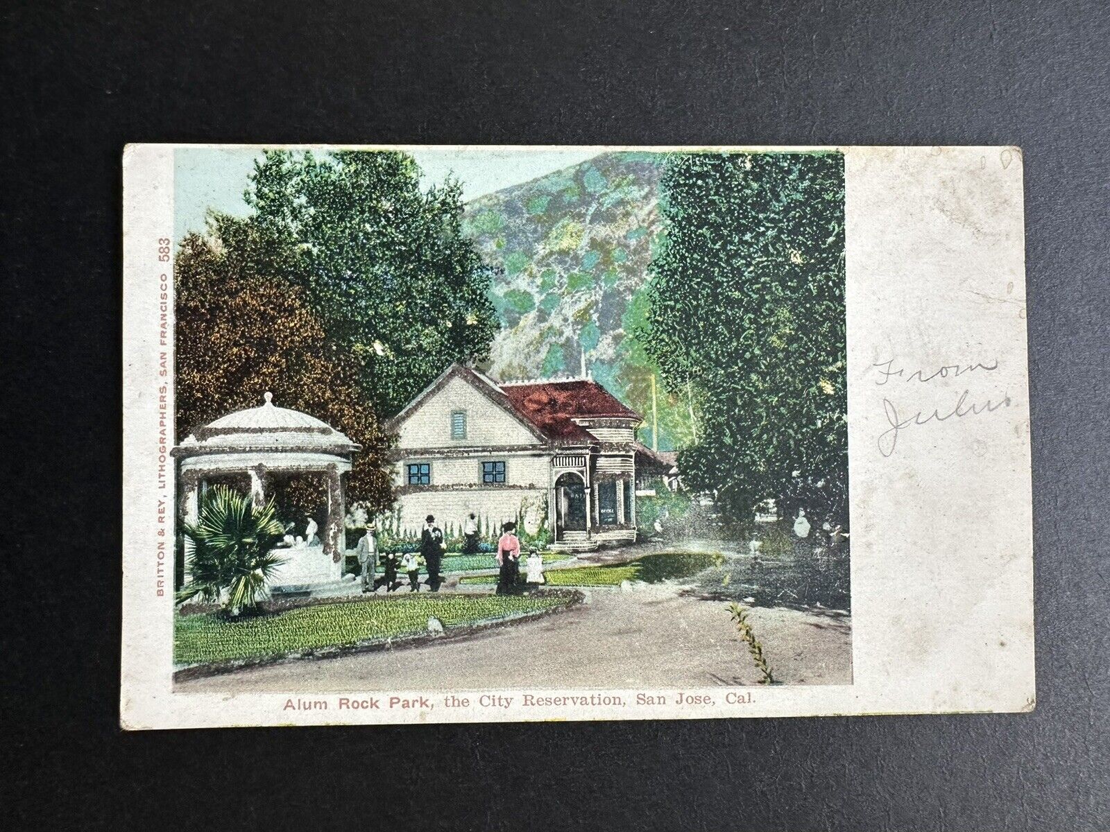 Postcard Alum Rock Park, the City Reservation, San Jose, California R30