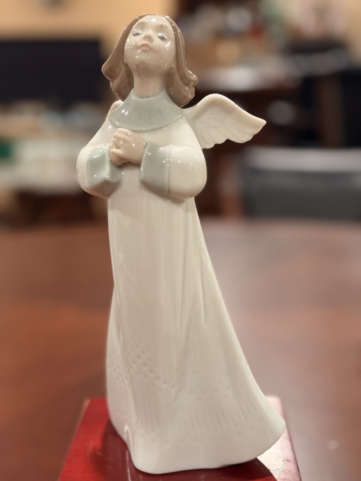 Vintage Lladro An Angels Wish 6788 Porcelain Figurine Plegaria Praying Angel 9" Vintage Lladro An Angels Wish 6788 Porcelain Figurine Plegaria Praying Angel 9"
