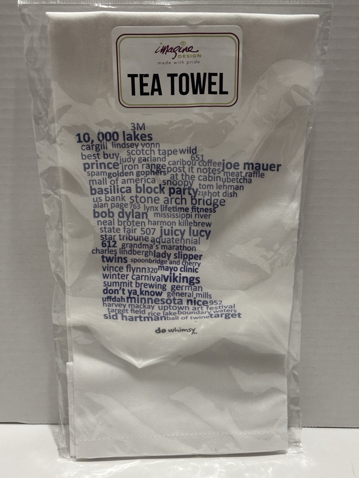 Minnesota Nice" themed tea towel " produced by Imagine Design. New Minnesota Nice" themed tea towel " produced by Imagine Design. New