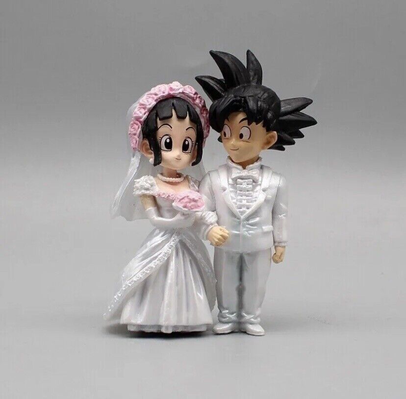Anime Dragon Ball Z Son Goku & Chichi Marriage Figure Statue Gift Collectible