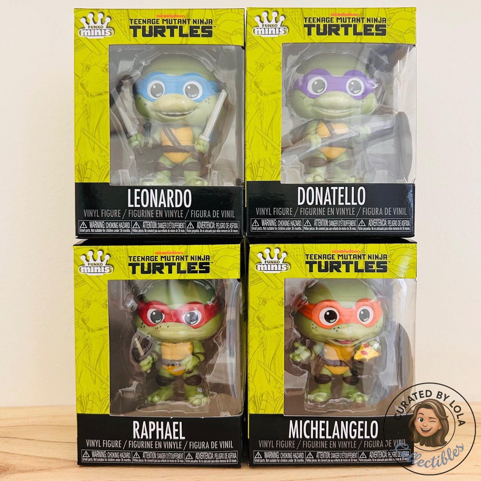 Funko Minis Teenage Mutant Ninja Turtles Set Of 4 NIB Vinyl Figures Funko Minis Teenage Mutant Ninja Turtles Set Of 4 NIB Vinyl Figures