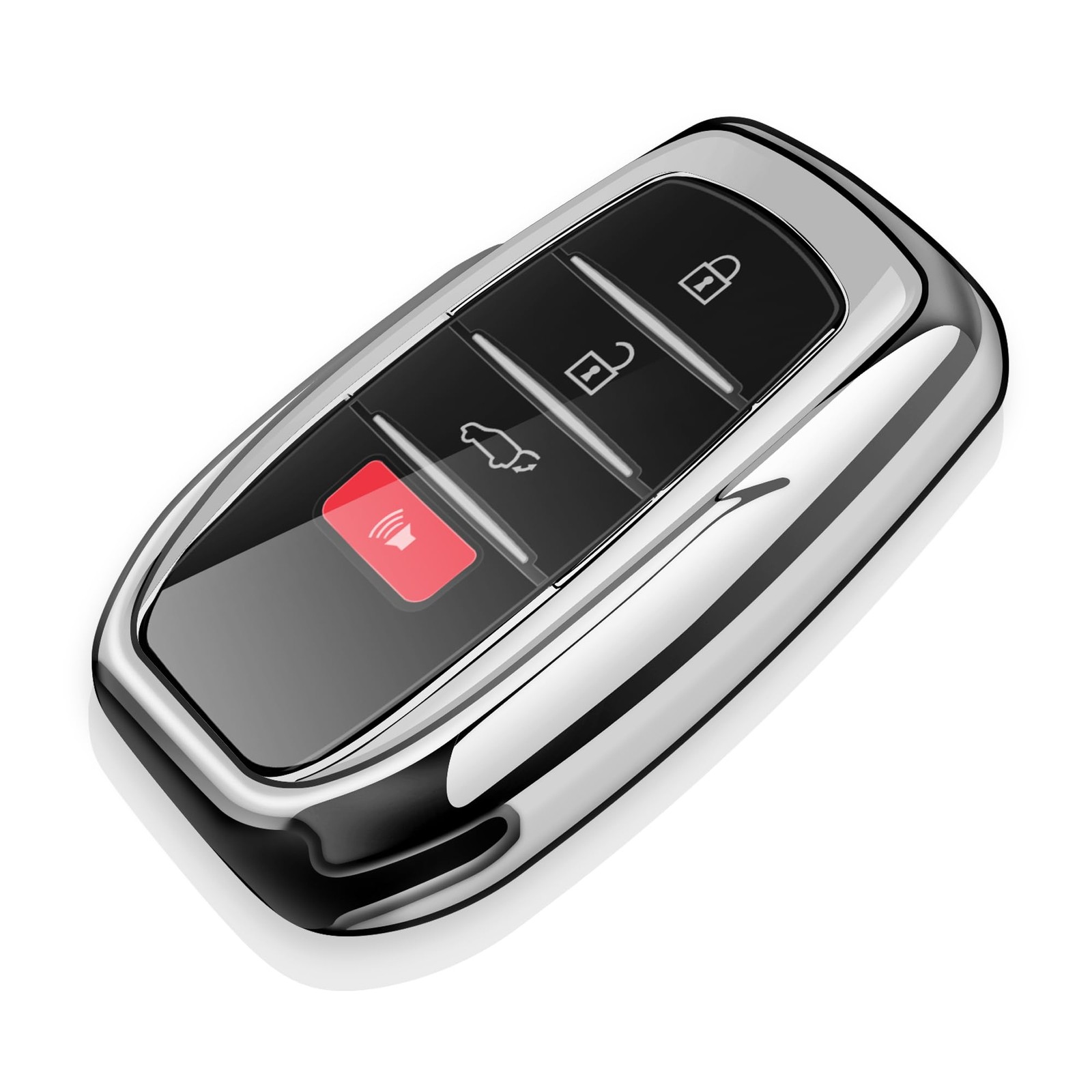 Tukellen Toyota Key Fob Cover Case Silver