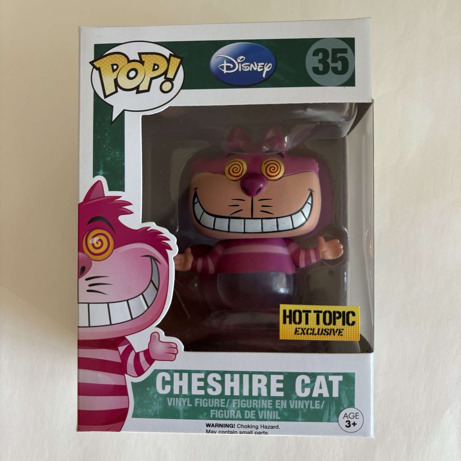 Funko Pop Cheshire Cat (Disappearing) #35 *Hot Topic EXCL* Disney ~Read Desc~