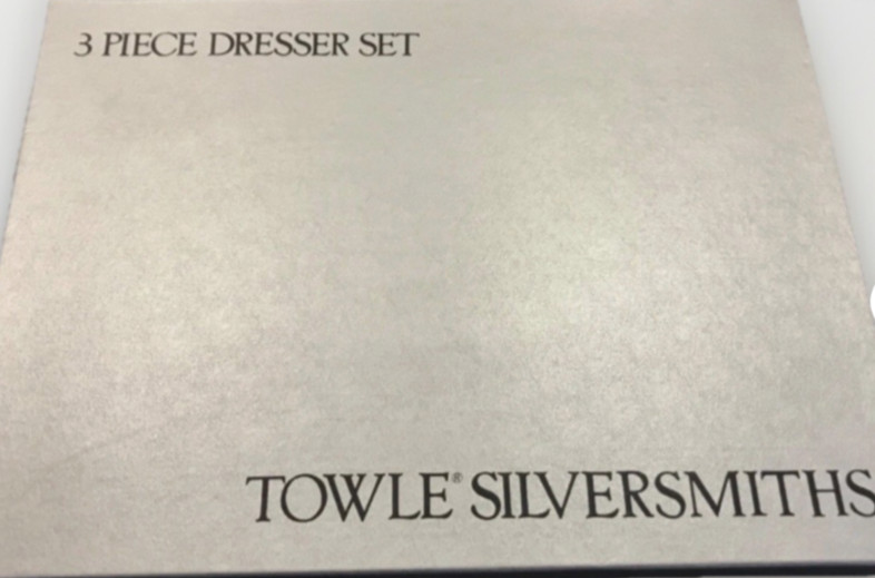 Towle Silversmiths 3 Piece Dresser Set Towle Silversmiths 3 Piece Dresser Set