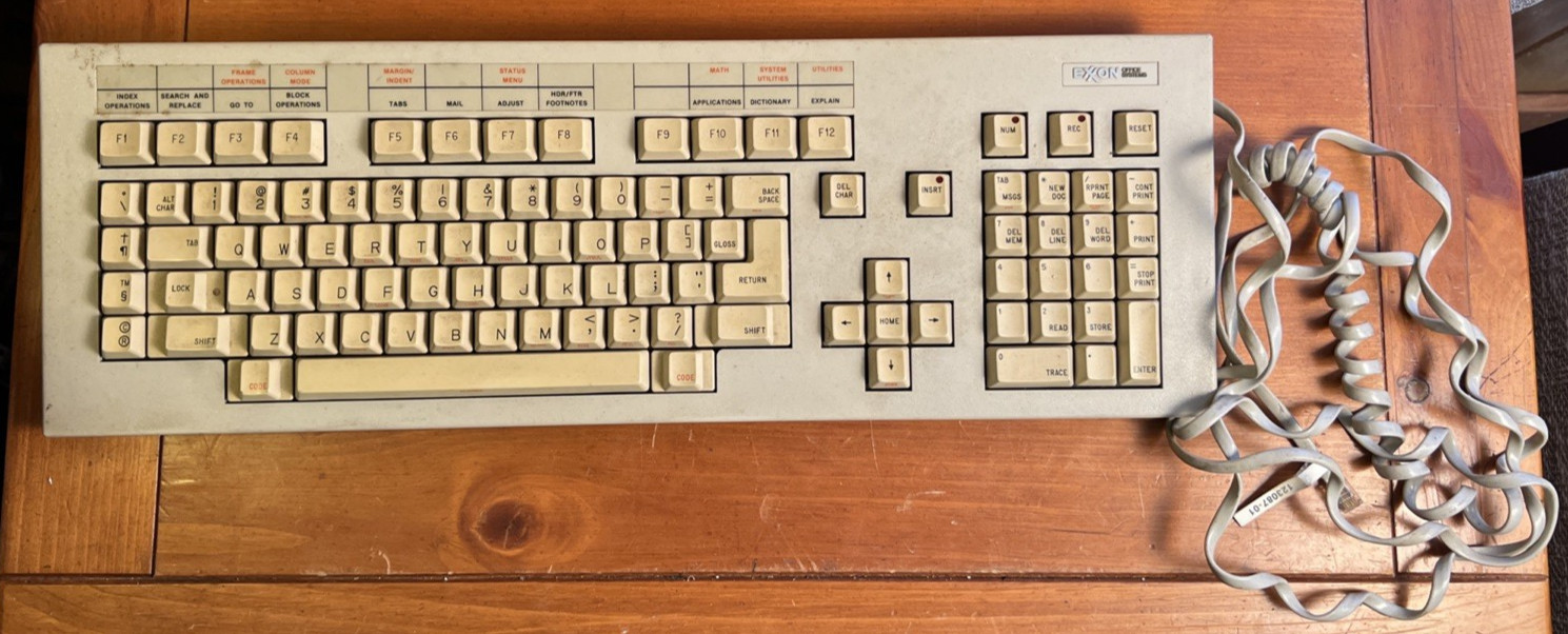 Vintage Super Rare Exxon Office Supplies Keyboard Mechanical Untested* 1980-85 Vintage Super Rare Exxon Office Supplies Keyboard Mechanical Untested* 1980-85