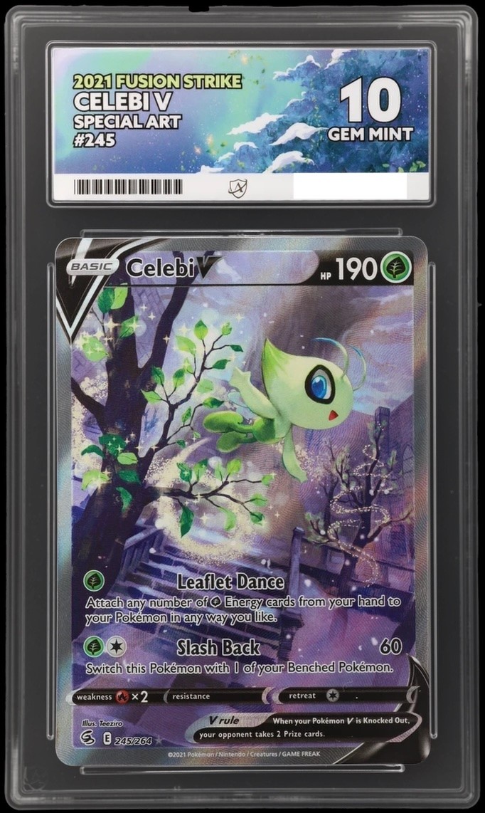 ACE 10 Celebi V 245/264 Fusion Strike Pokemon Gem Mint