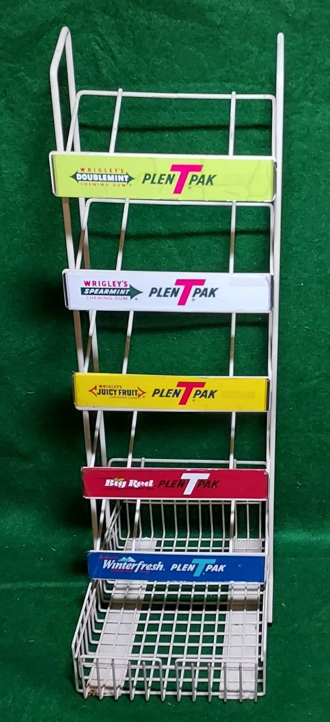 Vintage Wrigley's Chewing Gum Display/Sales Rack - 5 Flavor 21" Vintage Wrigley's Chewing Gum Display/Sales Rack - 5 Flavor 21"