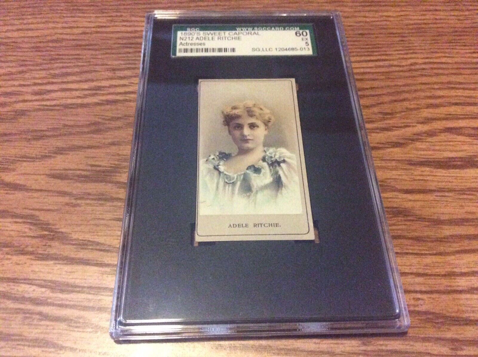 N212 Adele Ritchie Actress Sweet Caporal Graded Cigarette Tobacco Card