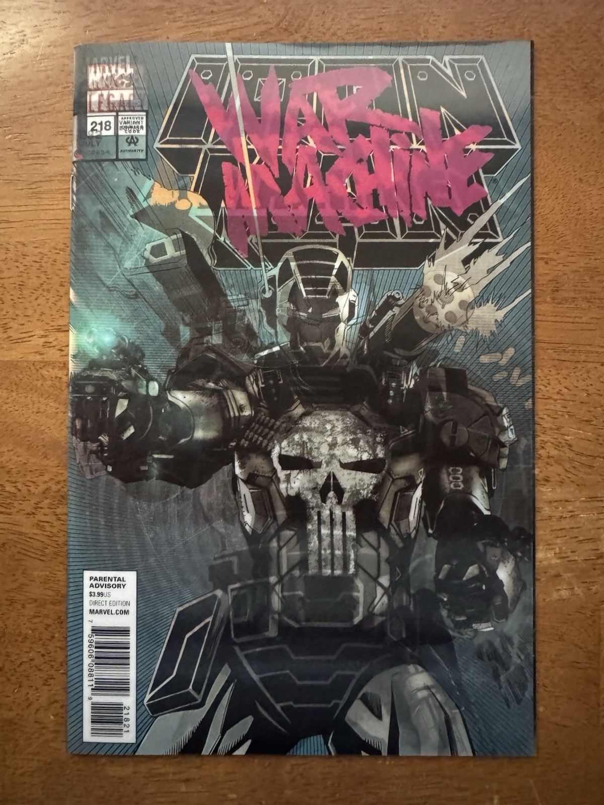 Punisher #218 Lenticular Homage 1st War Machine Armor 2018 NM Marvel Comics Punisher #218 Lenticular Homage 1st War Machine Armor 2018 NM Marvel Comics