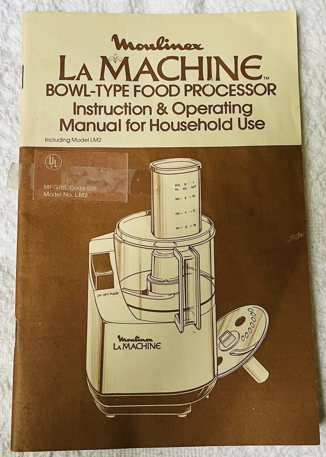 Moulinex La Machine Food Processor Guide Booklet 1980 Great Ephemera