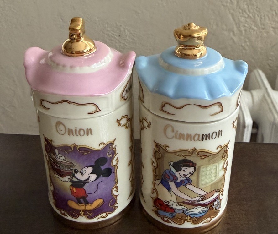 LENOX Walt Disney SPICE JARS LENOX Walt Disney SPICE JARS