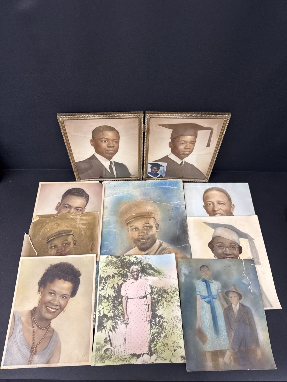Vintage African American Family Portrait Photo/ Lot Of 10, :10 Vintage African American Family Portrait Photo/ Lot Of 10, :10