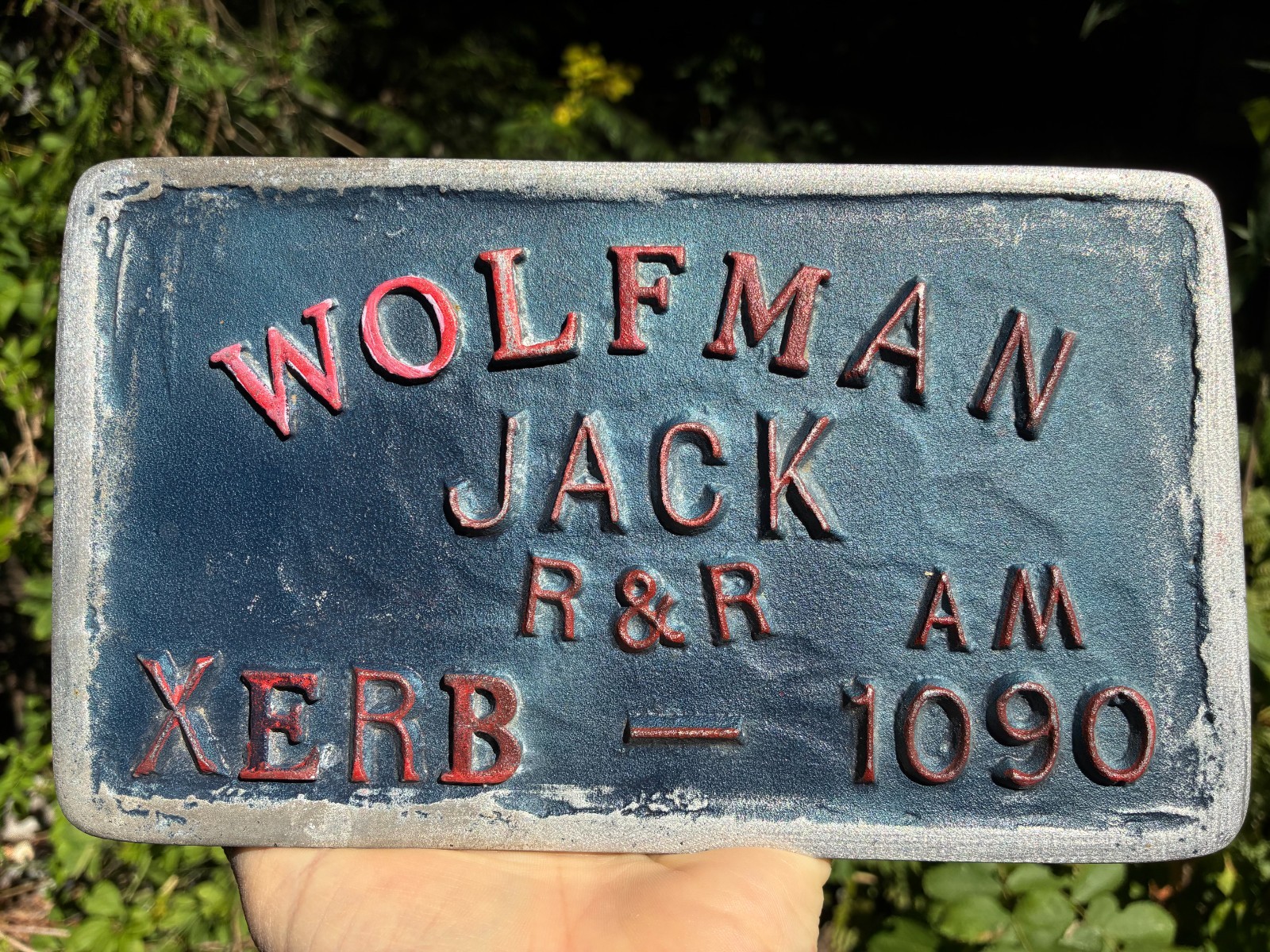 vintage Car Club Plaque Wolfman Jack Rock & Roll 1090 AM XERB American Graffiti vintage Car Club Plaque Wolfman Jack Rock & Roll 1090 AM XERB American Graffiti