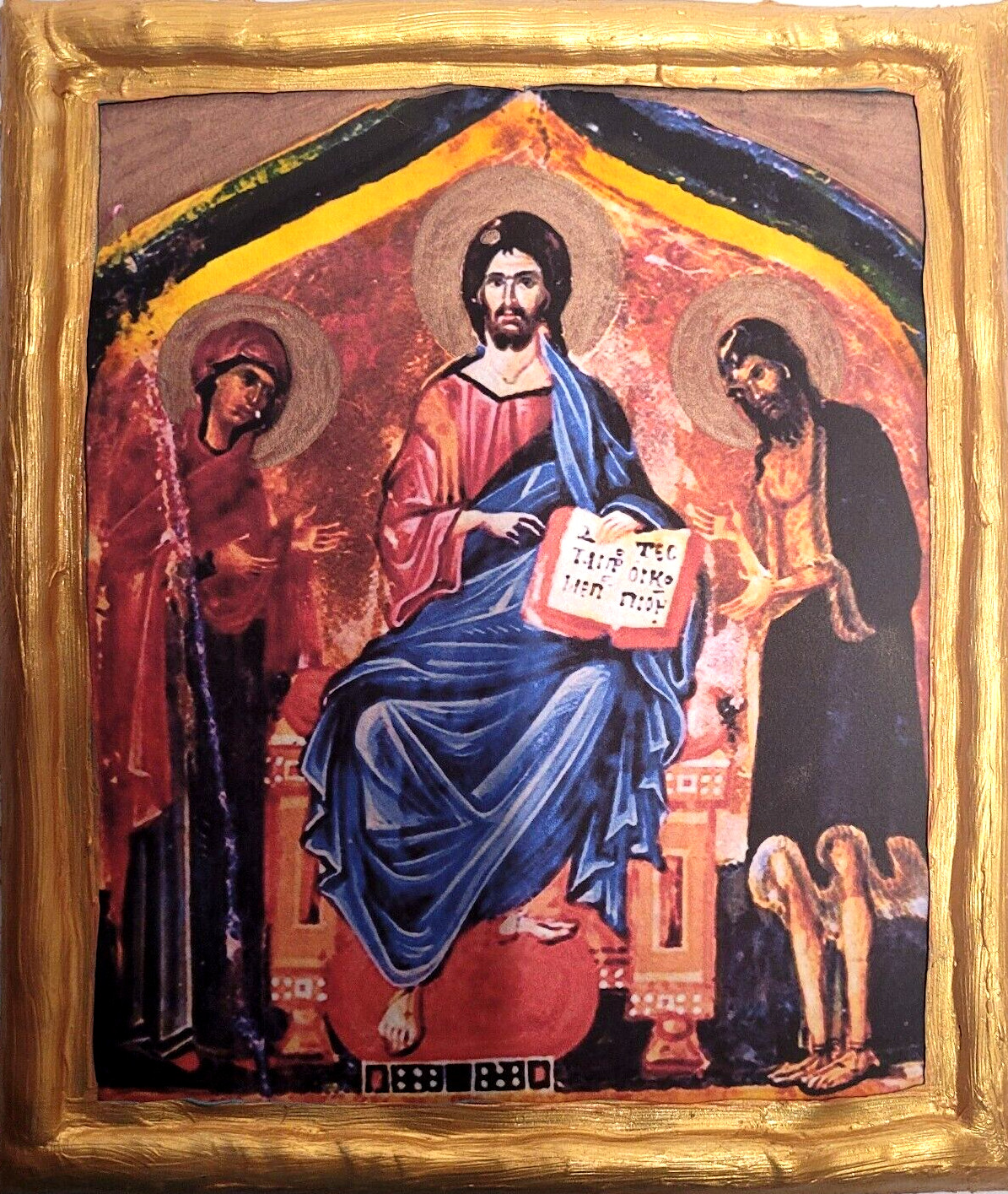 Deesis Deisis Christ Mary John The Baptist Byzantine Greek Eastern Orthodox Icon Deesis Deisis Christ Mary John The Baptist Byzantine Greek Eastern Orthodox Icon