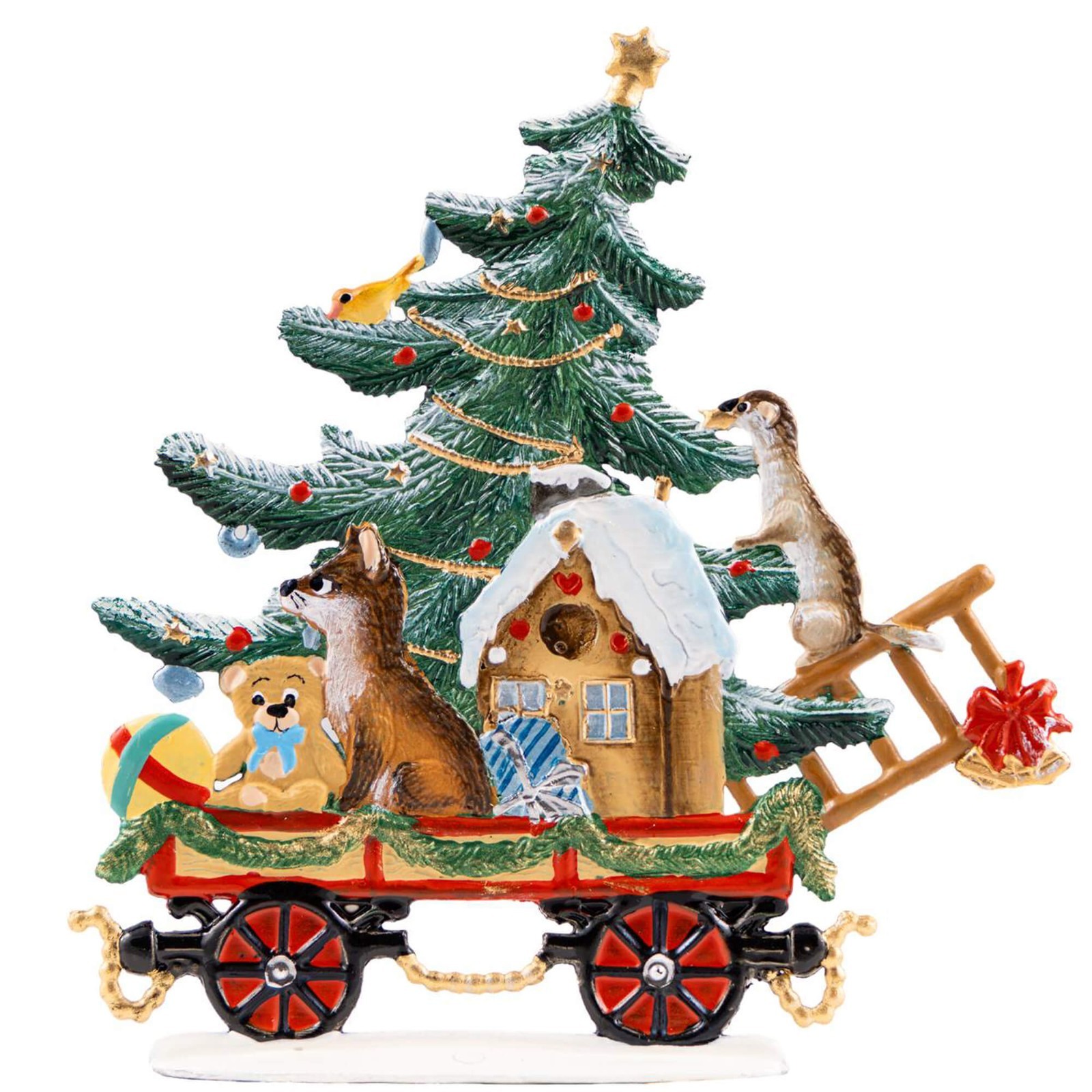Train Car with Gift Delivery by Wilhelm Schweizer Train Car with Gift Delivery by Wilhelm Schweizer