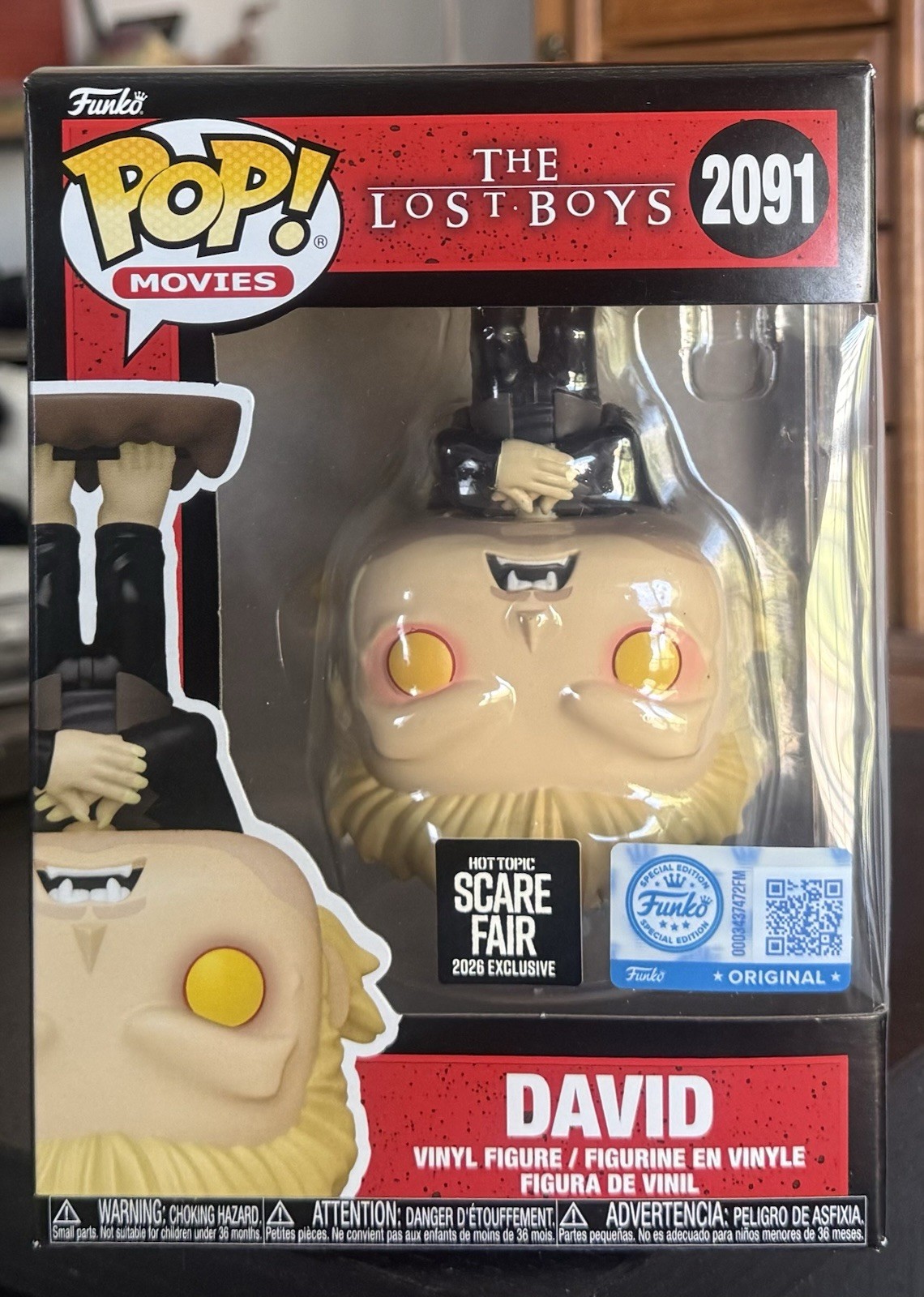 Funko Pop: DAVID #2091 (The Lost Boys) Hot Topic Scare Fair 2026 Exclusive