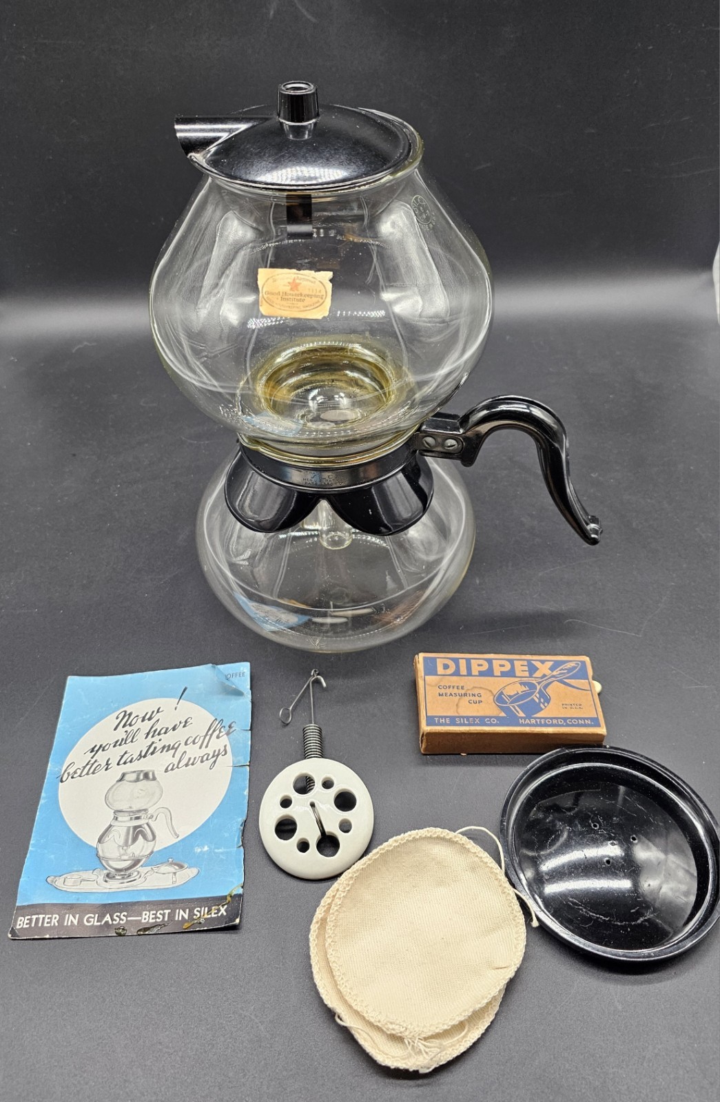 Vintage Pyrex Silex Vacuum Bubble Coffee 8-Cup Coffee Maker Vintage Pyrex Silex Vacuum Bubble Coffee 8-Cup Coffee Maker