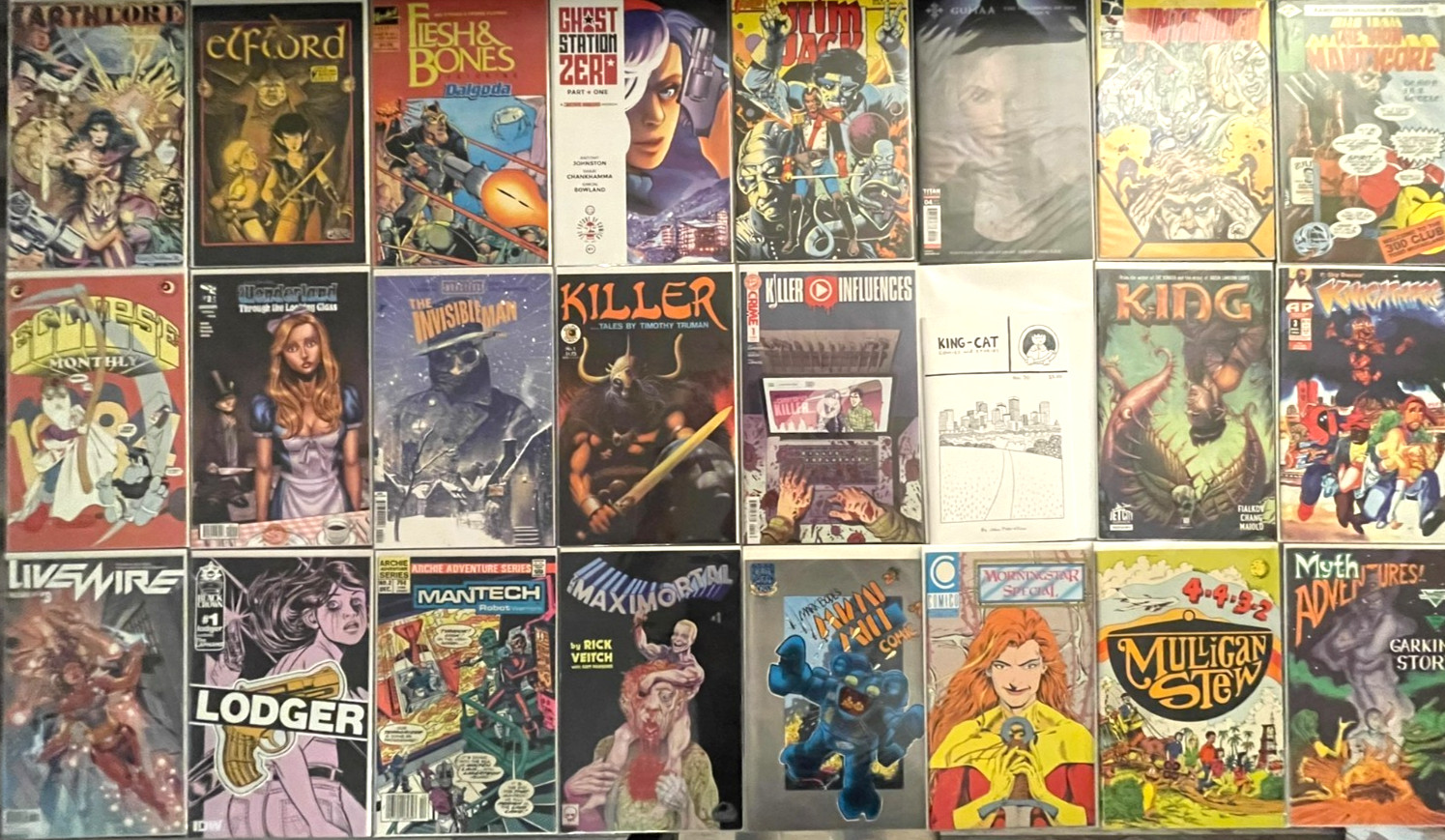 Indie Comic Books Big Lot of (24) Rare + hard to find Vintage & Unique Comics Indie Comic Books Big Lot of (24) Rare + hard to find Vintage & Unique Comics