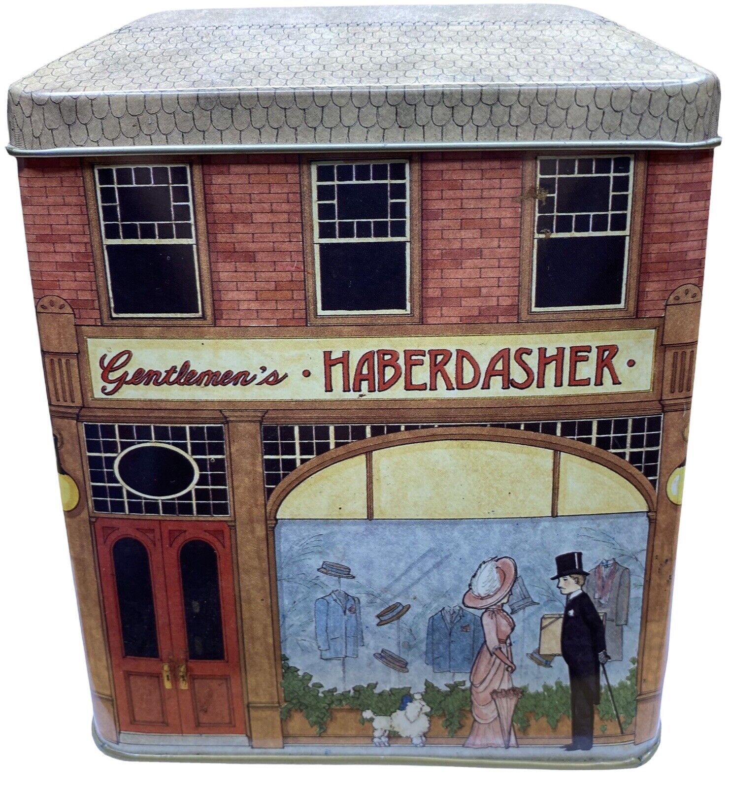 The Tinsmith's Craft Gentleman's Haberdasher Tin Container