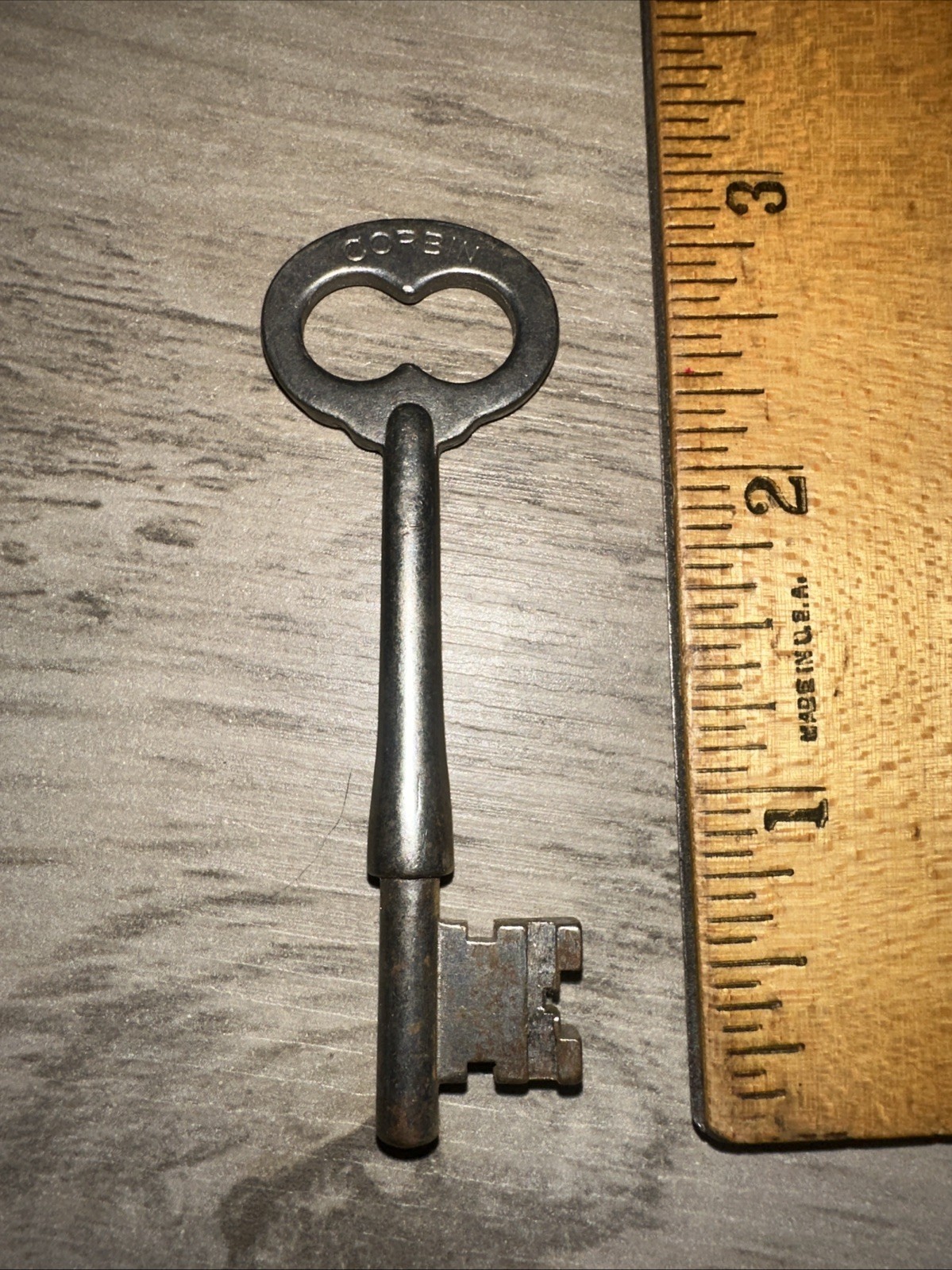 Antique Corbin Solid Barrel Skeleton Key #DT22 Original Antique Corbin Solid Barrel Skeleton Key #DT22 Original