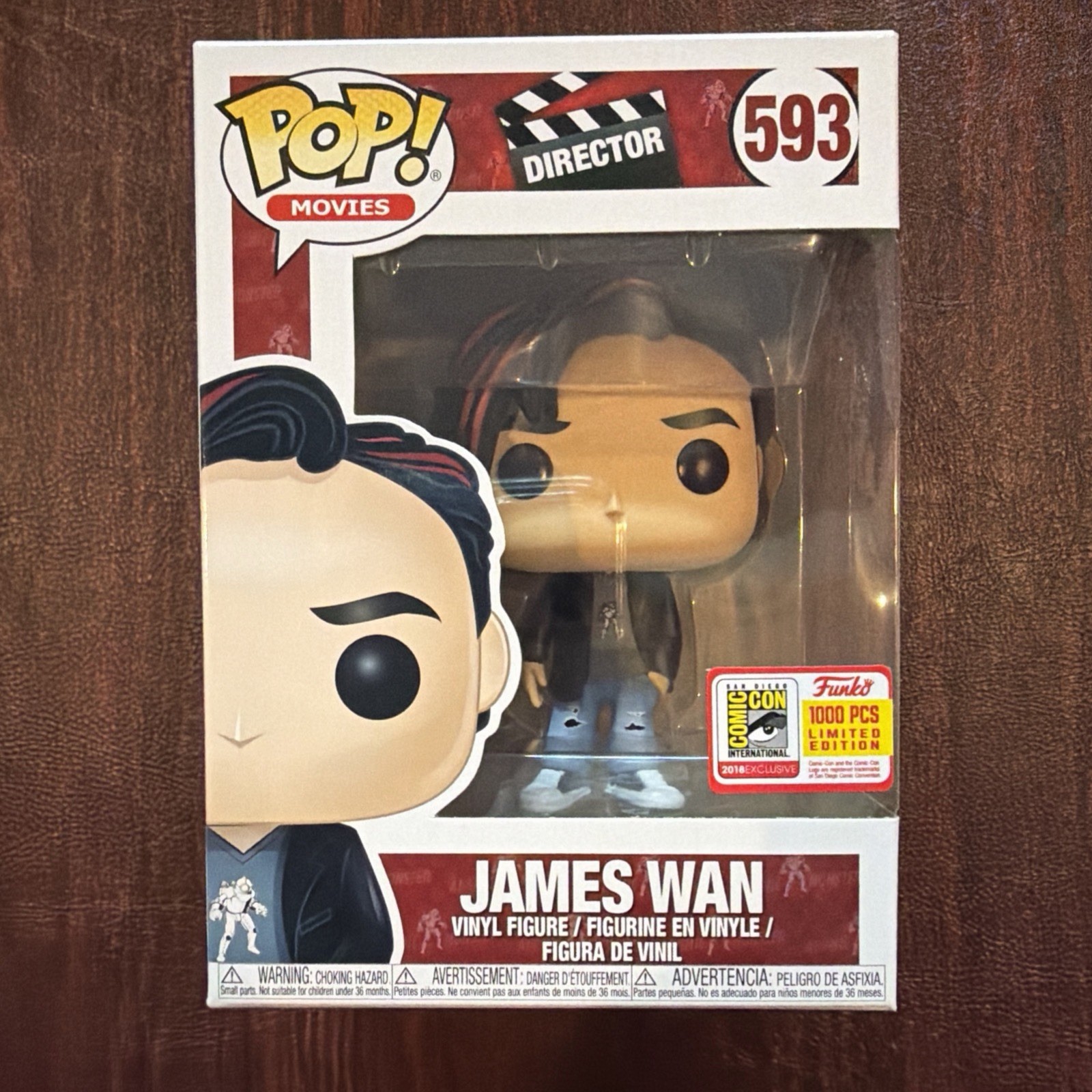 Funko Pop Movies - Director - James Wan - LE 1000 - 2018 SDCC Exclusive