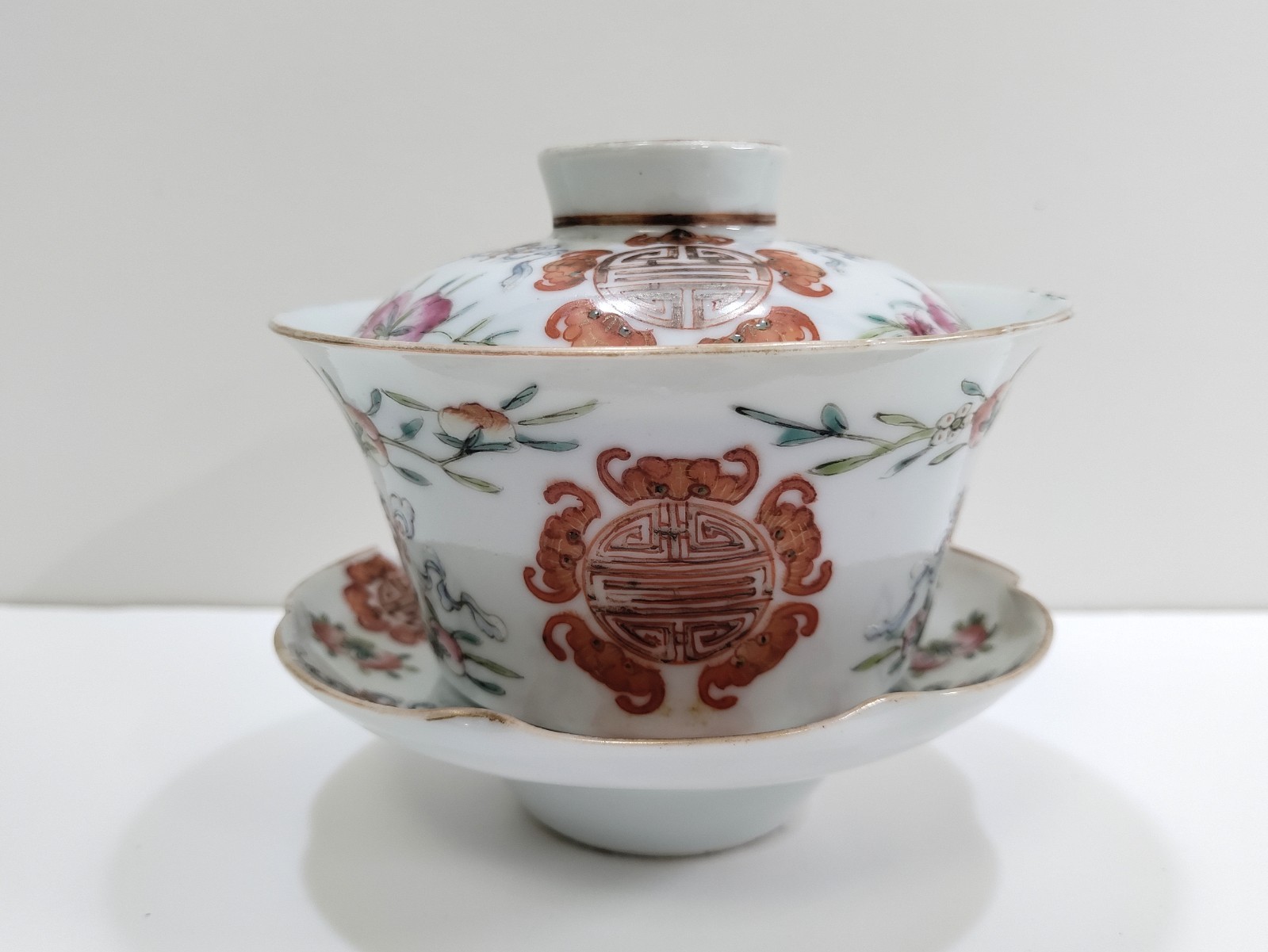 Chinese Republic period Xian Shi Gong Si Jiangxi porcelain teacup saucer lid Chinese Republic period Xian Shi Gong Si Jiangxi porcelain teacup saucer lid