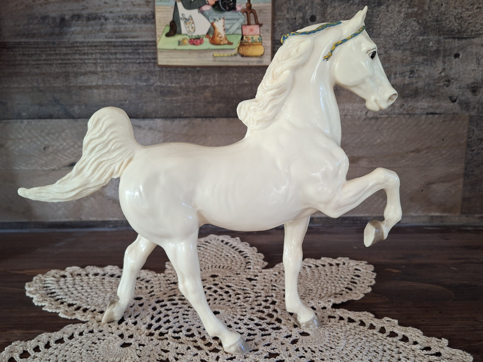 Breyer Traditional Sized Five Gaiter Vintage Commander 1960's Albino Dark eyed