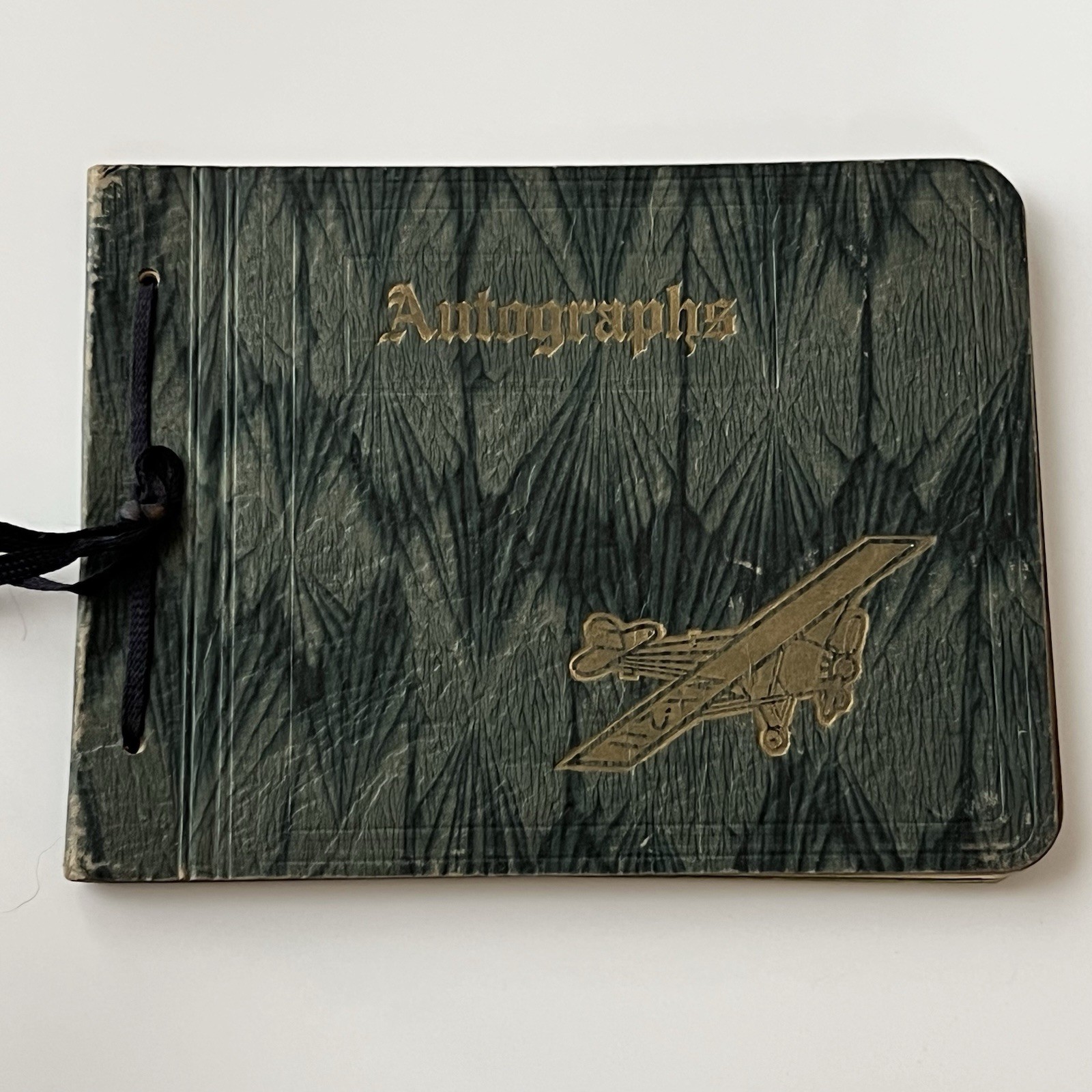 Vintage 1930s Hand Written Autograph Signed Album ID Katherine Green Biplane