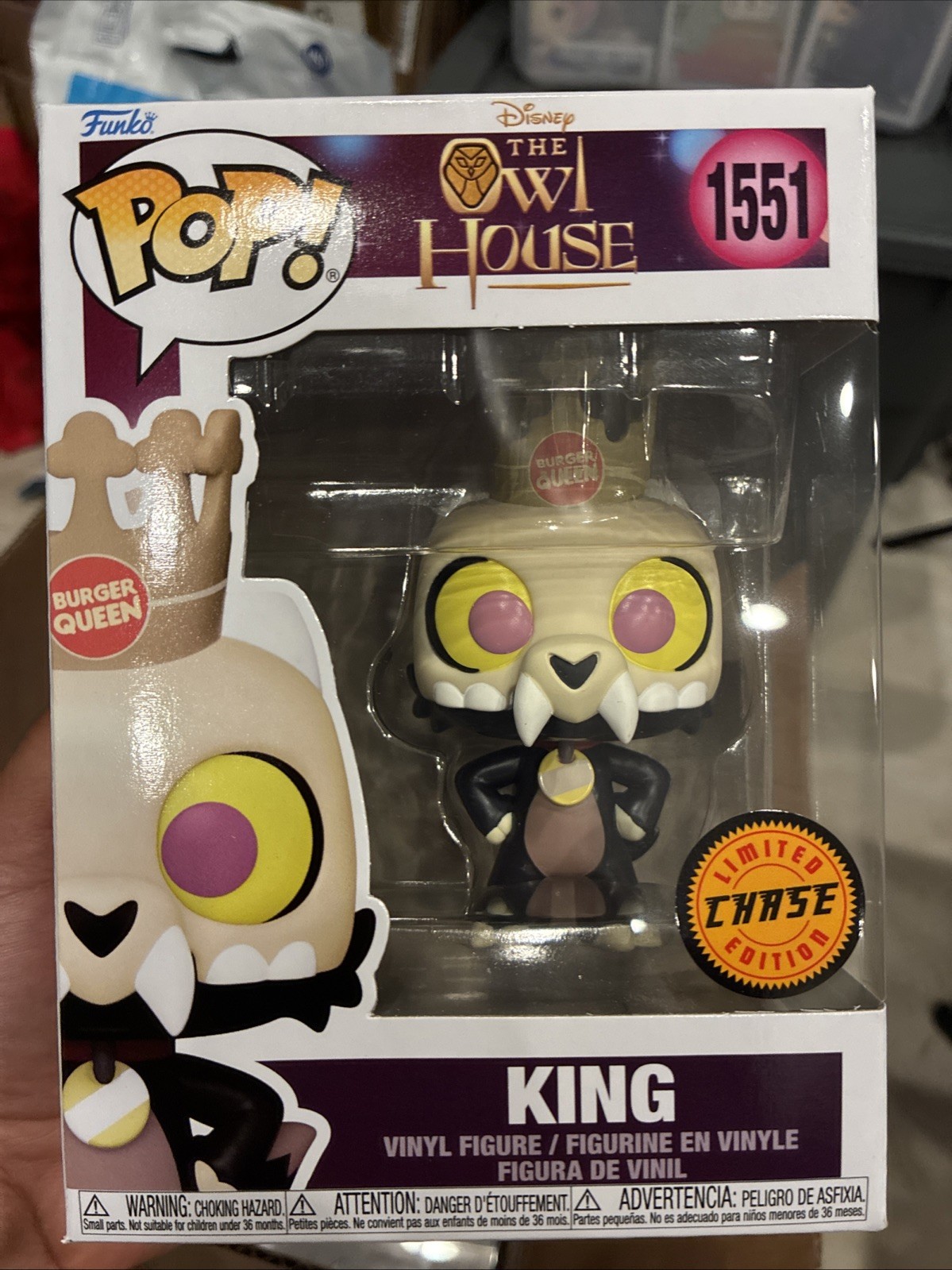 Funko Pop Vinyl: The Owl House King #1551 CHASE Limited Edition Funko Pop Vinyl: The Owl House King #1551 CHASE Limited Edition