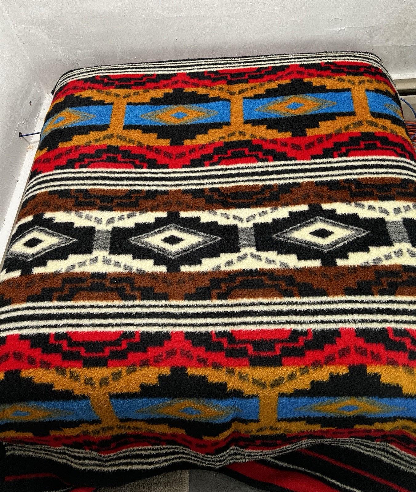 Vintage Biederlack Southwest Throw Blanket West Germany Western Aztec Camp Vintage Biederlack Southwest Throw Blanket West Germany Western Aztec Camp