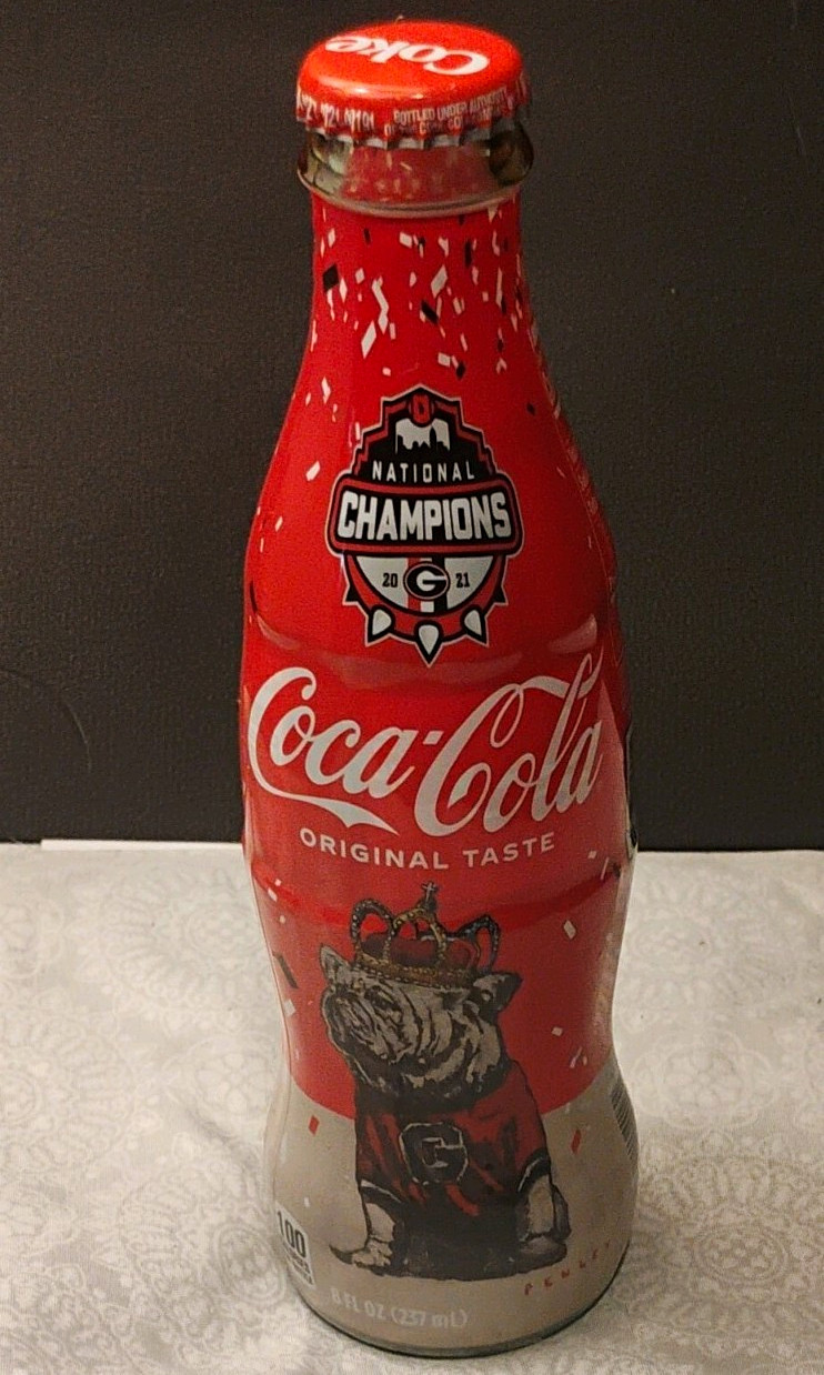 Coca-Cola Original Taste Aluminum Bottle Georgia Bulldogs 2021 National Champs Coca-Cola Original Taste Aluminum Bottle Georgia Bulldogs 2021 National Champs