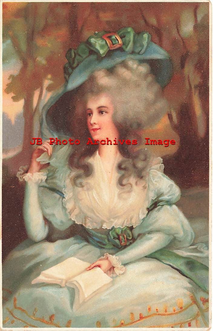 Unknown Artist, Meissner & Buch No 1523, Pretty Woman Reading a Book Unknown Artist, Meissner & Buch No 1523, Pretty Woman Reading a Book