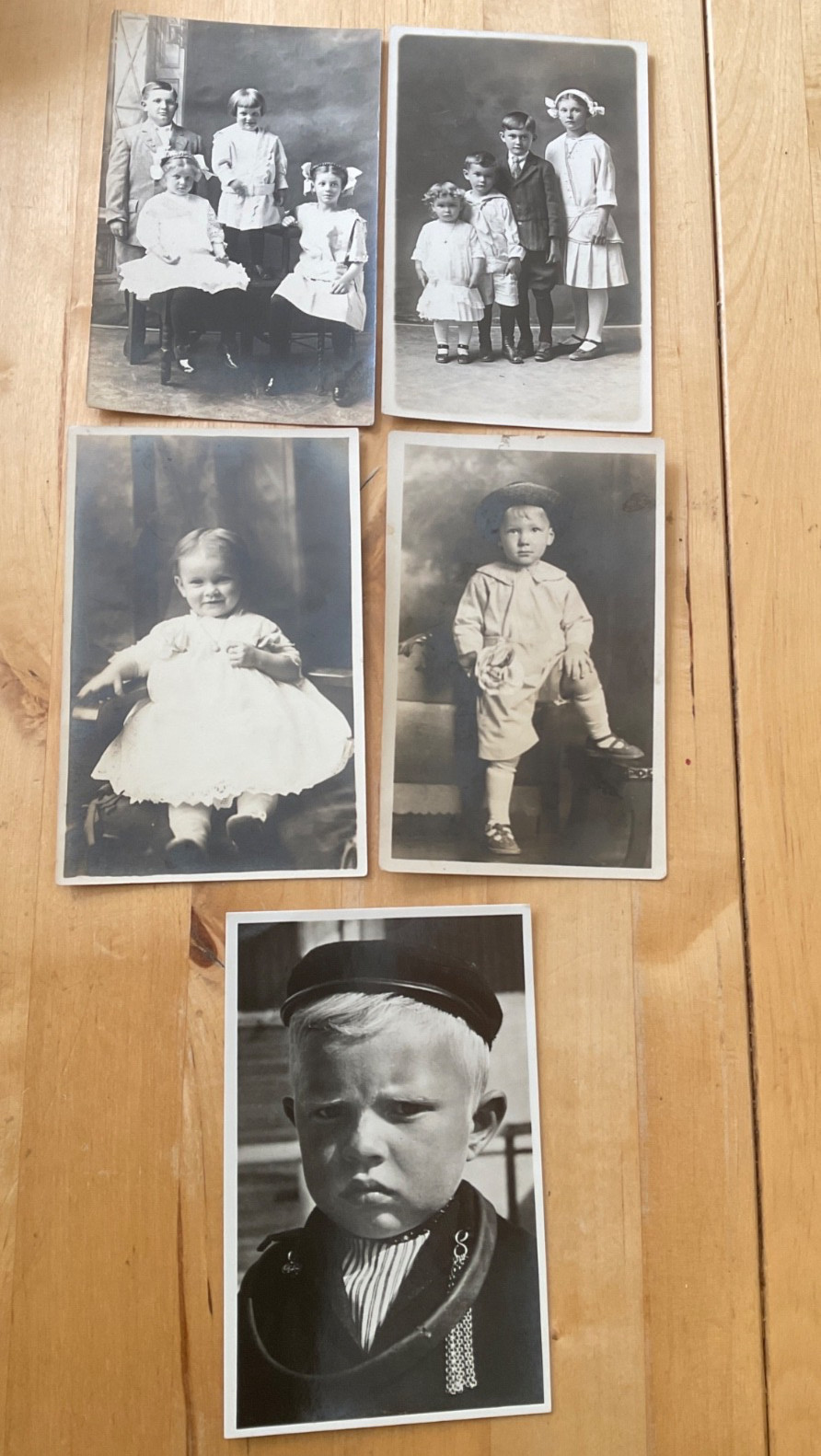 Lot of 5 Antique and Vintage Photographs of Children Cabinet Cards RPPC Photos Lot of 5 Antique and Vintage Photographs of Children Cabinet Cards RPPC Photos