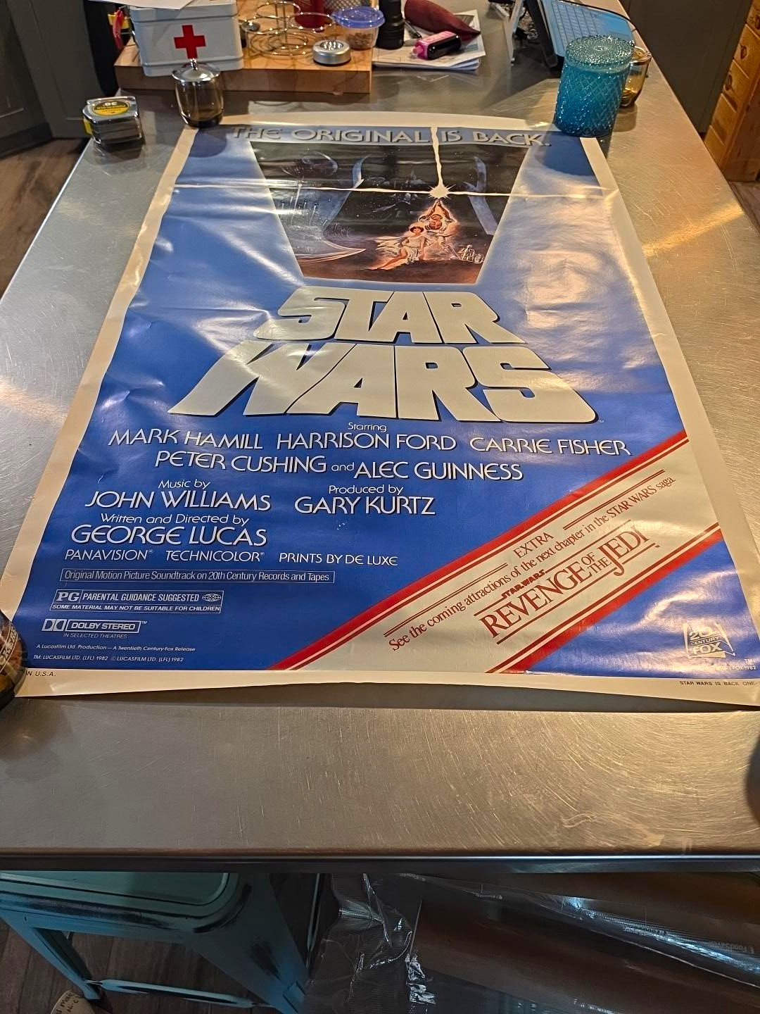 20th Century Fox Star Wars IV 1982 "Is Back" One-Sheet Original Poster 20th Century Fox Star Wars IV 1982 "Is Back" One-Sheet Original Poster
