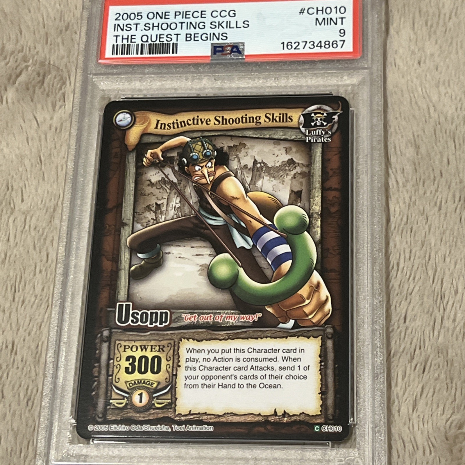 2005 One Piece CCG : Instinctive Shooting Skills : The Quest Begins : PSA 9 2005 One Piece CCG : Instinctive Shooting Skills : The Quest Begins : PSA 9