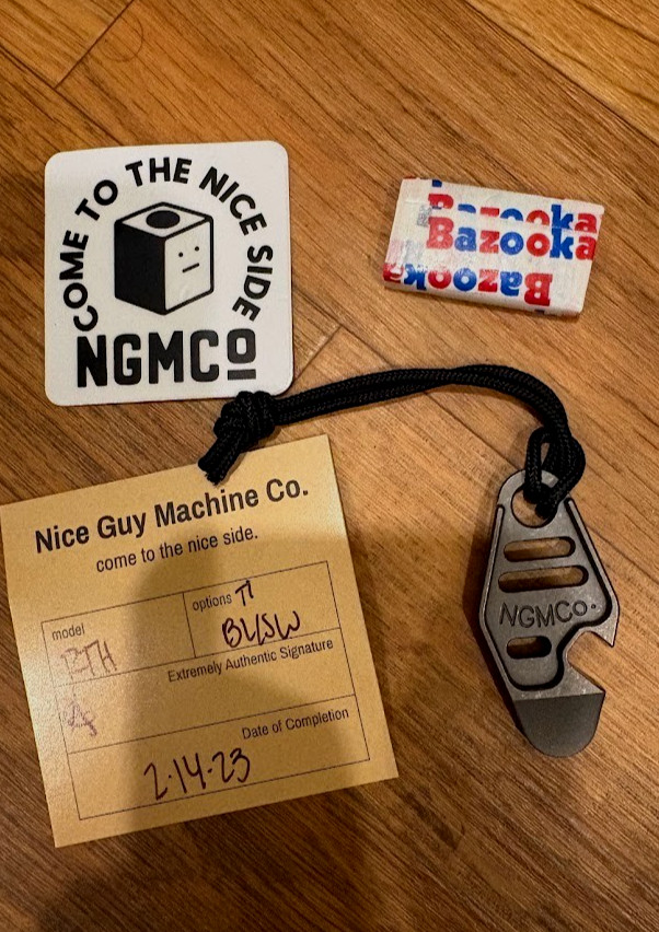 Nice Guy Machine Co. RTH Return To Home Ti fob NEW never used Starko Playge EDC Nice Guy Machine Co. RTH Return To Home Ti fob NEW never used Starko Playge EDC