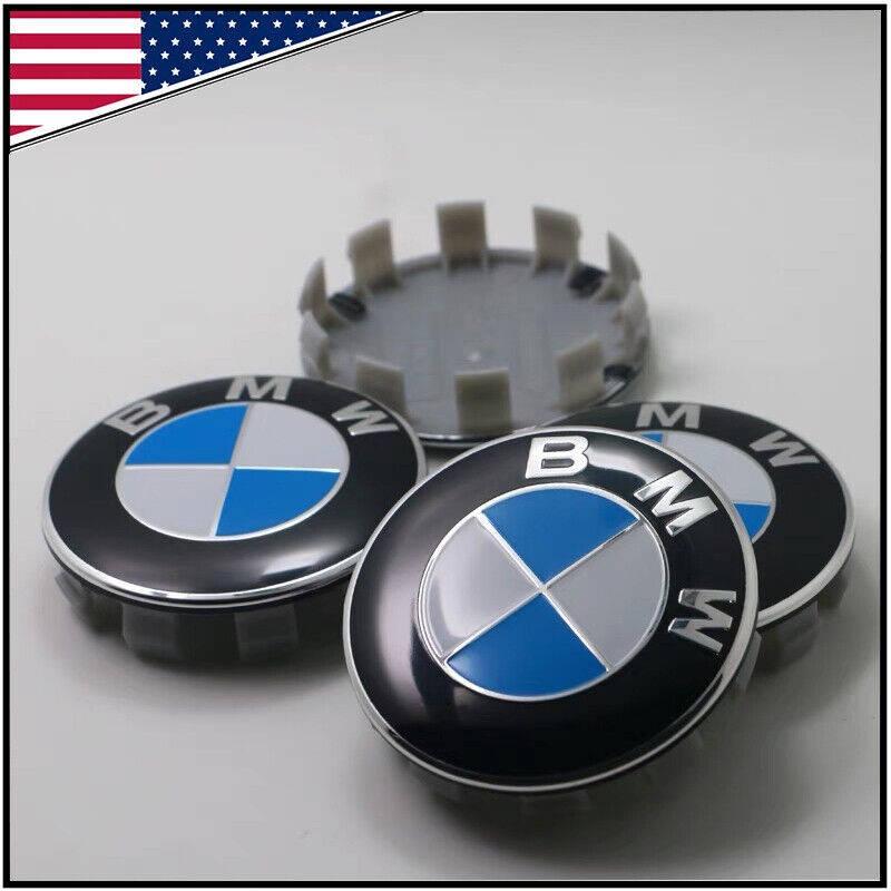 SET OF 4 Genuine NEW Alloy Wheel Centre Caps E46 E90 F10 F30 F32 - 68mm