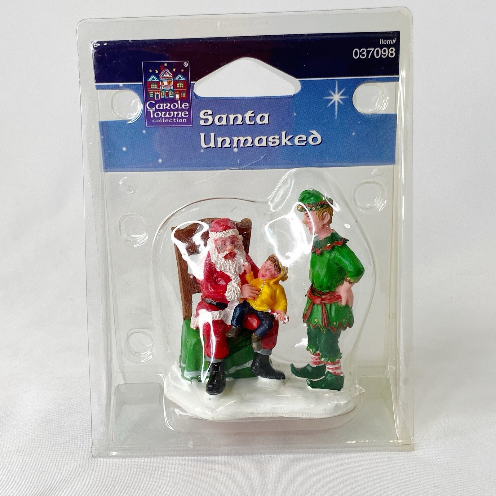 LEMAX 2006 Carole Towne Collection SANTA UNMASKED Model # 62301 - New In Box
