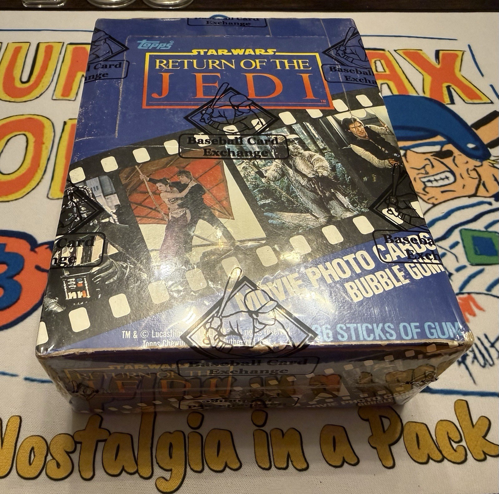 1983 Topps Return of the Jedi Wax Box Series I BBCE Authenticated And Sealed 1983 Topps Return of the Jedi Wax Box Series I BBCE Authenticated And Sealed